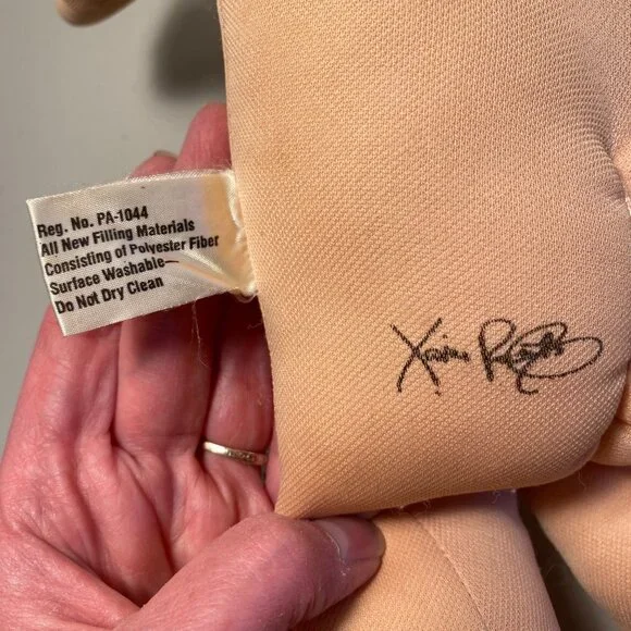 1983 Cabbage Patch Kids Doll Green Eyes Short Curly Blonde Hair CPK Outfit+Shoes - Picture 13 of 15